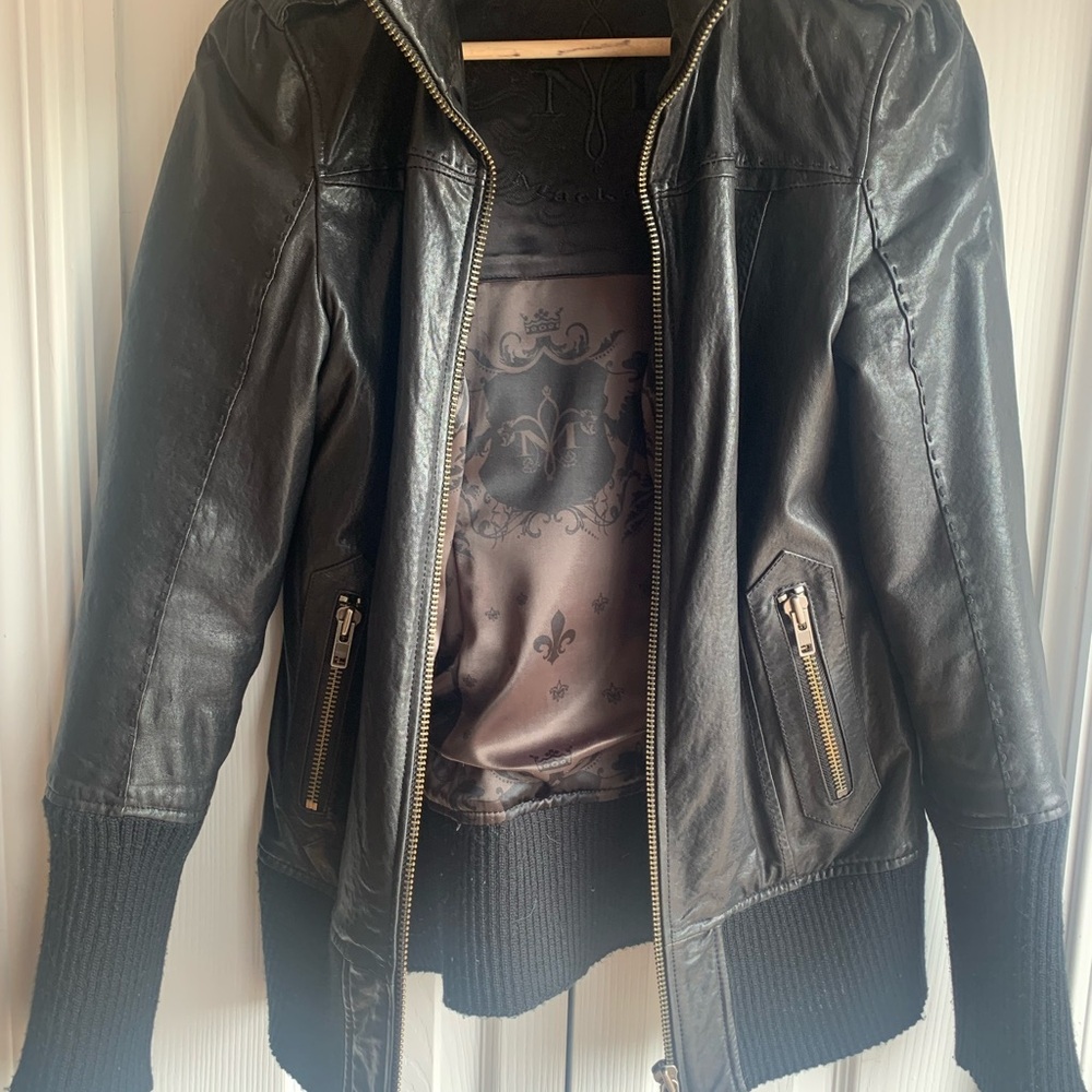 Mackage Jacket - Black Leather Medium